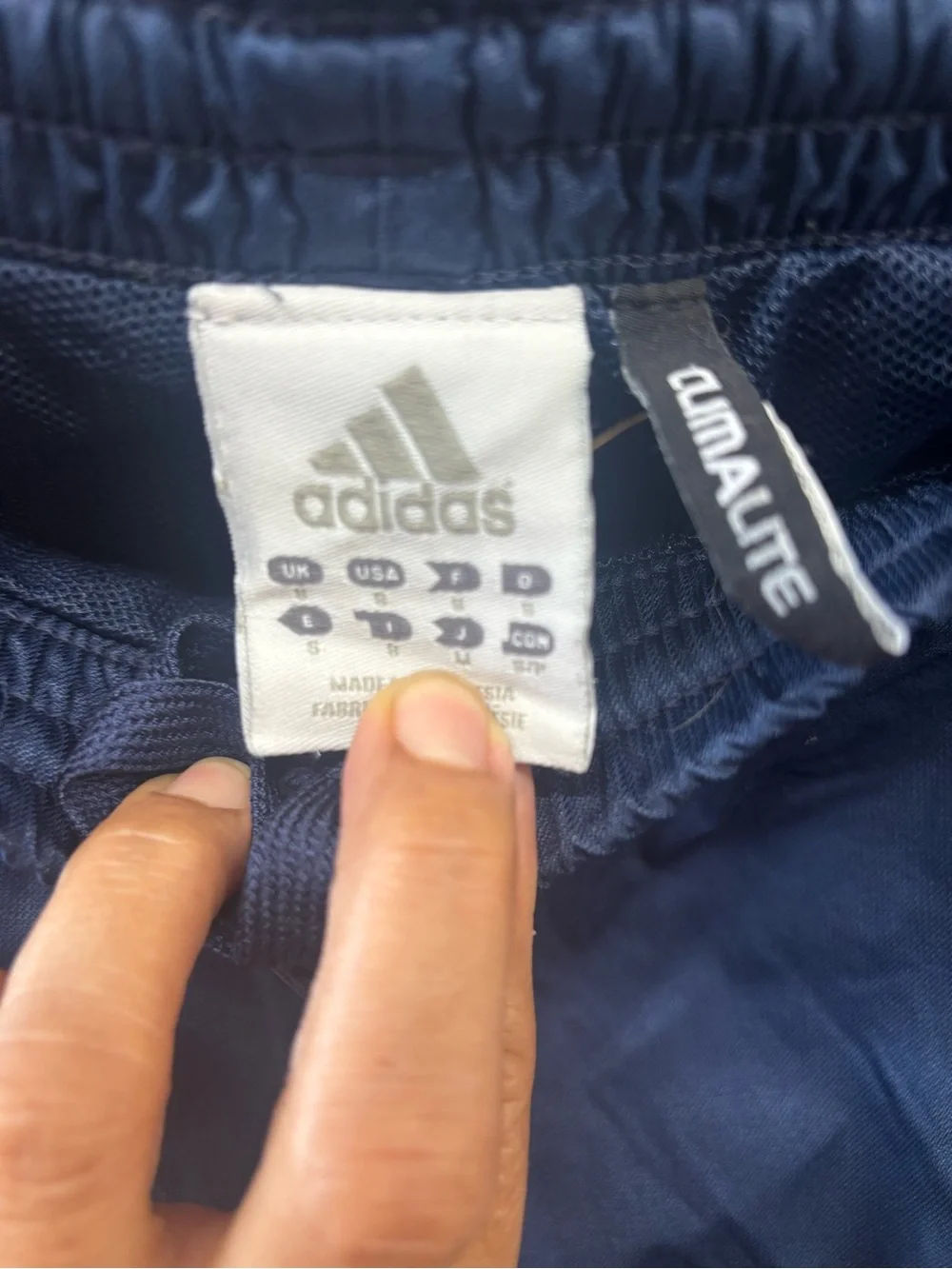 Vintage,adidas Navy Blue Kids Track Pants with White Stripes